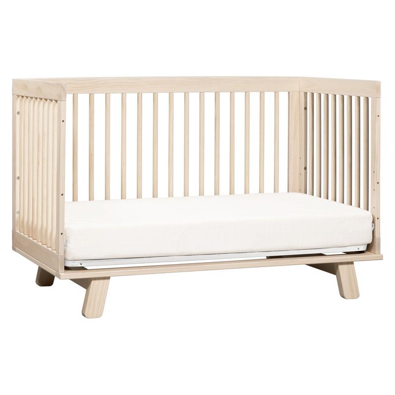 Babyletto Hudson 3 in 1 Convertible Crib with Toddler Conversion Kit Natural